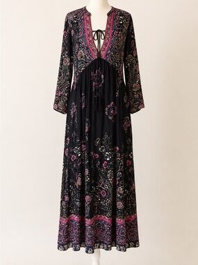 Free People • If You Only Knew Boho Maxi Dress • Size S